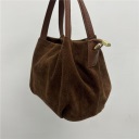 borsa in pelle scamosciata top-handle baby